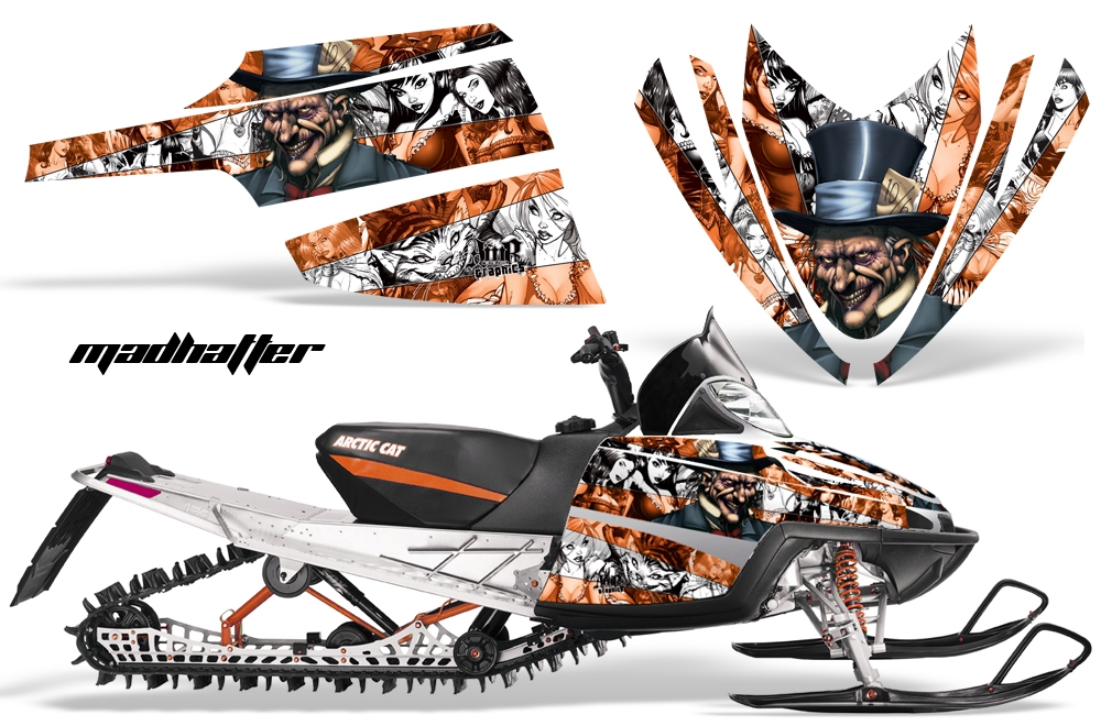 Arctic Cat M Series Graphics Kit MADHATTER ORANGE